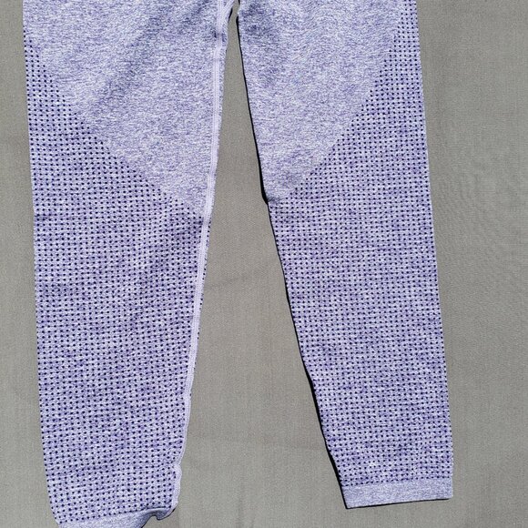 Seamless Leggings Smile Contour High Waist Workout Gym Yoga NWT Purple - Picture 9 of 10